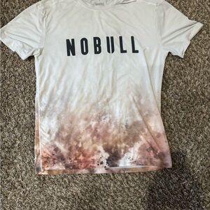 NOBULL Cream and Brown Gradient Tee